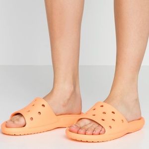 Cantaloupe Orange Crocs Slides